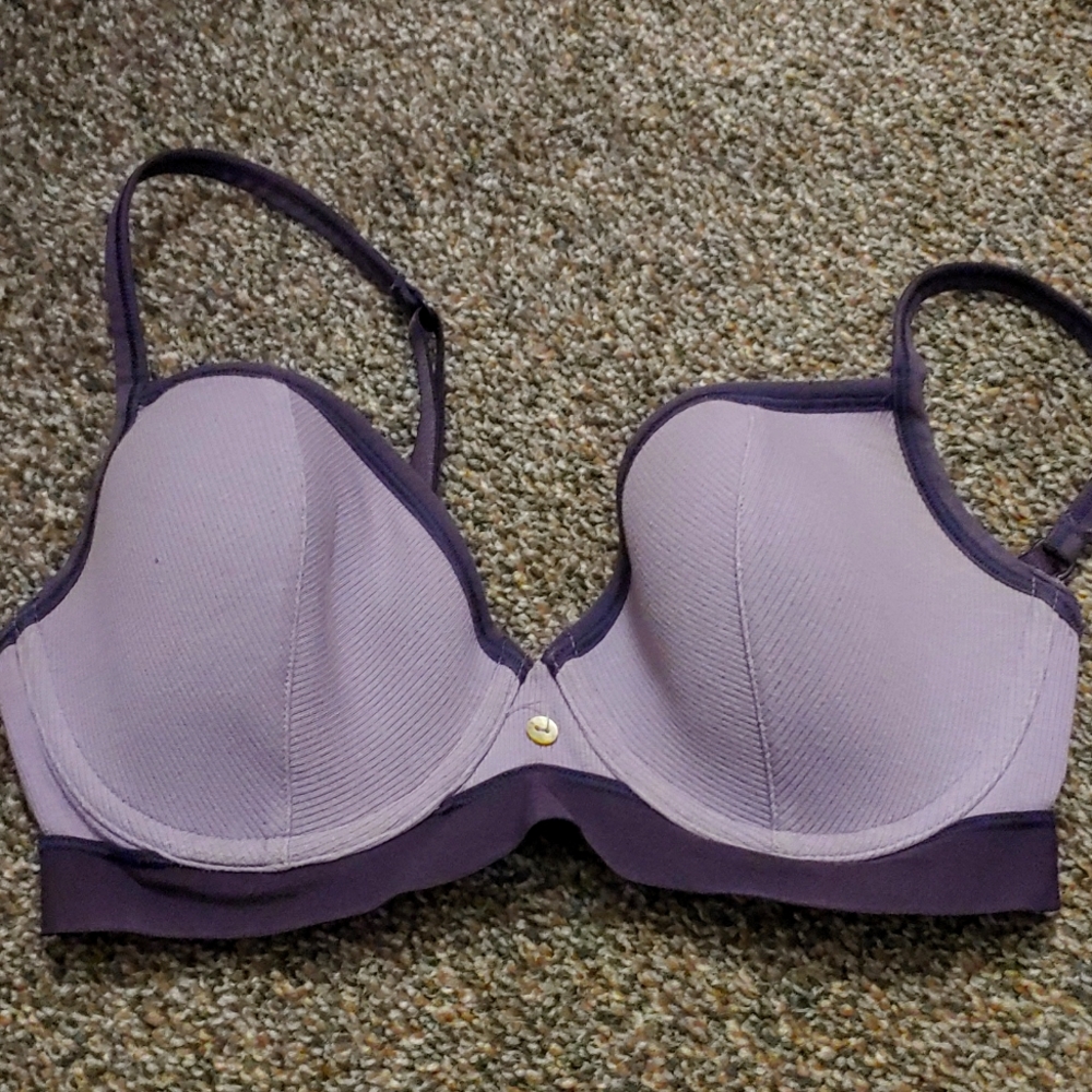Adore me under wire no padding purple bra